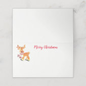 kerstfeestnummer plaatskaartje (Buitenkant ongevouwen)