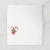 kerstfeestnummer plaatskaartje (Buitenkant ongevouwen)