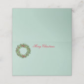 kerstfeestnummer plaatskaartje (Buitenkant ongevouwen)