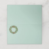 kerstfeestnummer plaatskaartje (Buitenkant ongevouwen)