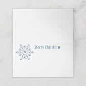 kerstfeestnummer plaatskaartje (Buitenkant ongevouwen)