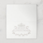 kerstfeestnummer plaatskaartje (Buitenkant ongevouwen)