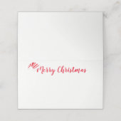 kerstfeestnummer plaatskaartje (Buitenkant ongevouwen)