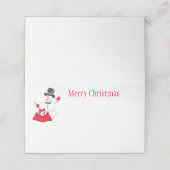 kerstfeestnummer plaatskaartje (Buitenkant ongevouwen)