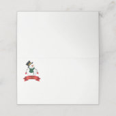 kerstfeestnummer plaatskaartje (Buitenkant ongevouwen)