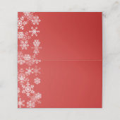 kerstfeestnummer plaatskaartje (Buitenkant ongevouwen)