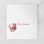 kerstfeestnummer plaatskaartje (Buitenkant ongevouwen)