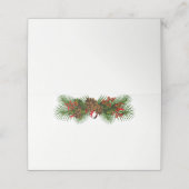 kerstfeestnummer plaatskaartje (Buitenkant ongevouwen)