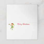 kerstfeestnummer plaatskaartje (Buitenkant ongevouwen)