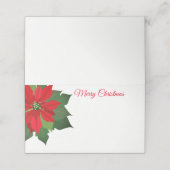 kerstfeestnummer plaatskaartje (Buitenkant ongevouwen)