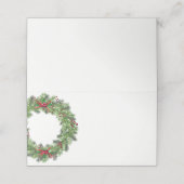 kerstfeestnummer plaatskaartje (Buitenkant ongevouwen)