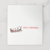 kerstfeestnummer plaatskaartje (Buitenkant ongevouwen)