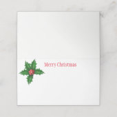 kerstfeestnummer plaatskaartje (Buitenkant ongevouwen)