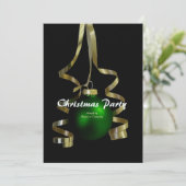 Kerstfeestornament elegant boomlint kaart (Staand voorkant)