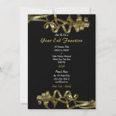 Kerstfeestornament elegant boomlint kaart (Achterkant)