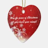 kerstfeestornament keramisch ornament (Links)