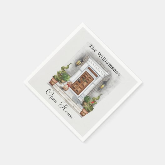 kerstfeestpapier servet (Hoek)