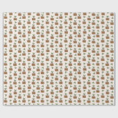 kerstfeestroom cadeaupapier (Vlak)