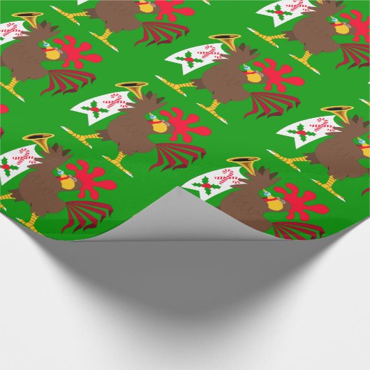 kerstfeestrooster cadeaupapier (Hoek)