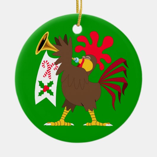 kerstfeestrooster keramisch ornament (Voorkant)