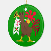 kerstfeestrooster keramisch ornament (Links)