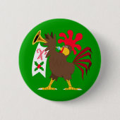 kerstfeestrooster ronde button 5,7 cm (Voorkant)