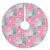 kerstfeestroze koekjes kerstboom rok (Voorkant)