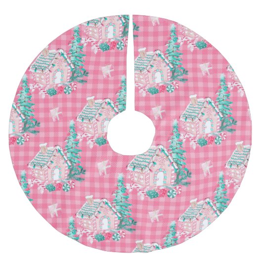 kerstfeestroze koekjes kerstboom rok (Voorkant)