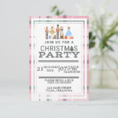 kerstfeestroze voedingskraker ballet kaart (Staand voorkant)