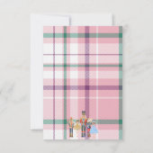 kerstfeestroze voedingskraker ballet kaart (Achterkant)