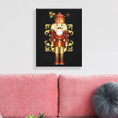 kerstfeestschilderij Canvas Art-Nutcracker Afdruk (Insitu (Woonkamer))