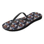 Kerstfeestseizoen van de Corgi Teenslippers (Schuin)
