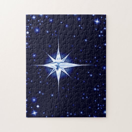 kerstfeestster legpuzzel (Verticaal)