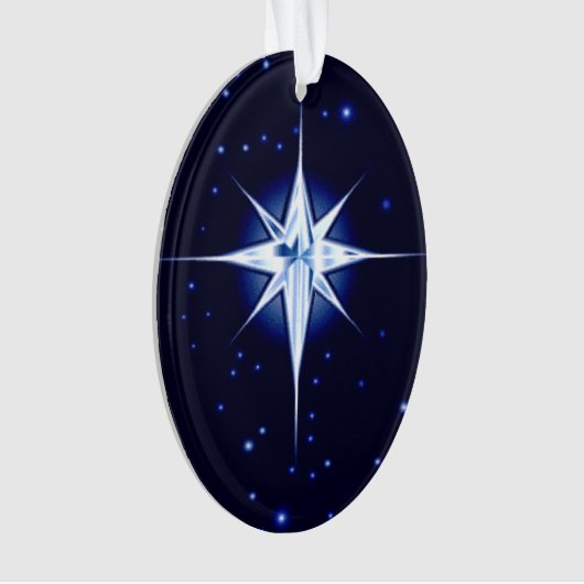 kerstfeestster ornament (voorkant)