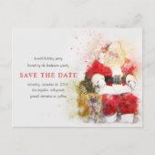 kerstfeestster | Vakantiepartij Opslaan datum Uitnodiging Briefkaart (Voorkant)