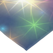 Kerstfeeststerren voor regenboogkleuren tafelkleed (Gekanteld)