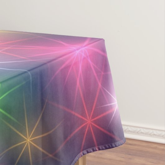 Kerstfeeststerren voor regenboogkleuren tafelkleed (Voorbeeld)