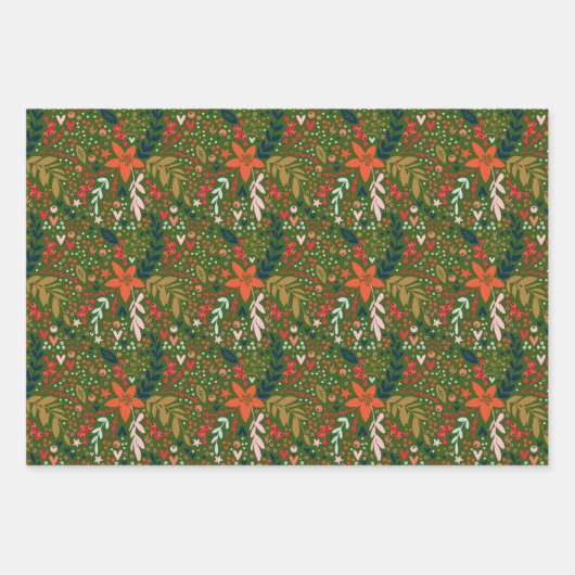 kerstfeestthema inpakpapier vel (Voorkant 3)