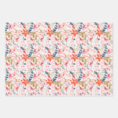 kerstfeestthema inpakpapier vel (Voorkant)