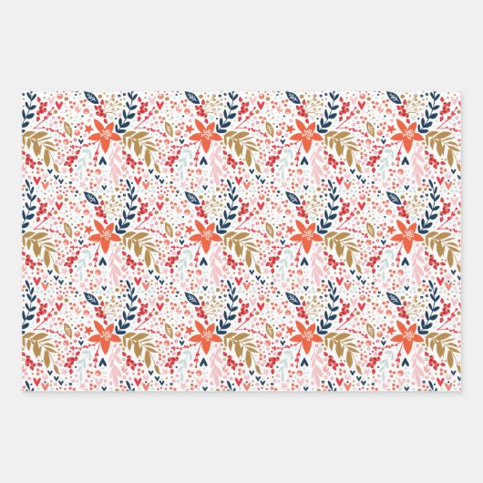 kerstfeestthema inpakpapier vel (Voorkant)