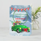 Kerstfeesttijd Kaart (Staand voorkant)