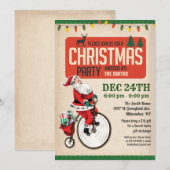  kerstfeestuitnodiging kaart (Voorkant / Achterkant)