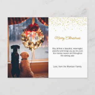 Kerstfeestuitnodiging, Xmas nodigen Briefkaart uit