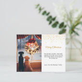 Kerstfeestuitnodiging, Xmas nodigen Briefkaart uit (Staand voorkant)