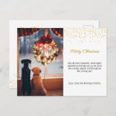 Kerstfeestuitnodiging, Xmas nodigen Briefkaart uit (Voorkant / Achterkant)