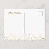 Kerstfeestuitnodiging, Xmas nodigen Briefkaart uit (Achterkant)