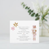 Kerstfeestuitnodiging, Xmas nodigen Briefkaart uit (Staand voorkant)