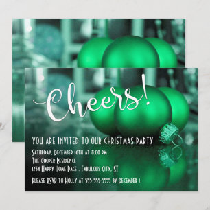 Kerstfeestversiering in het groen Kerstfeest Kaart