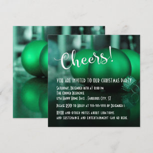 Kerstfeestversiering in het groen Kerstfeest Kaart