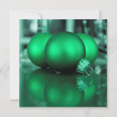Kerstfeestversiering in het groen Kerstfeest Kaart (Achterkant)